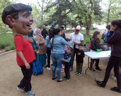 El Col·lectiu Cultural de Cappont ha fet un taller de capgrossos.