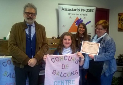 La família Aluja, una de les guanyadores a l'apartat de particulars.