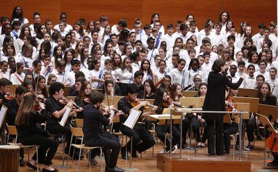 La cantata escènica “Els Timabalers” s’ha representat aquesta tarda a l’Auditori Municipal Enric Granados.