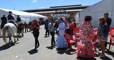 Festa, color i alegria al recinte de la Feria de Abril als Camps Elisis.