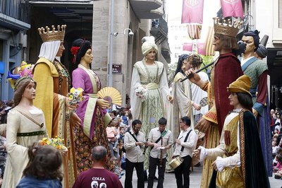 Els Gegants de Lleida, en el tret de sortida de la Festa Major.