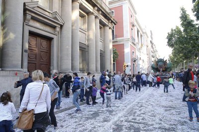 La Batalla s'ha lliurat davant la futura seu del Museu Morera.