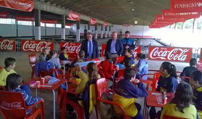 Els alumnes de 5è de Primària del centre Sant Jaume Les Heures han fet el taller pràctic que imparteix l’equip d’educació viària de la Guàrdia Urbana….