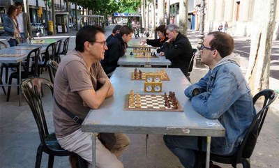 Les partides han començat de bon matí a la rambla.