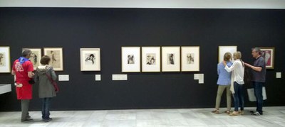 Els visitants del Morera han pogut contemplar l'exposició de Xavier Gosé.