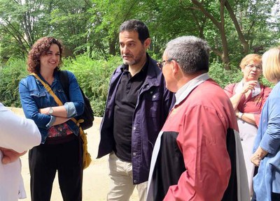 Sara Vila i Josep Vendrell, d'ICV, també han passat pel recinte de l'Aplec.