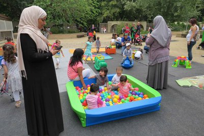 Nens i nenes de totes les edats s'ho han passat molt bé amb els jocs habilitats.