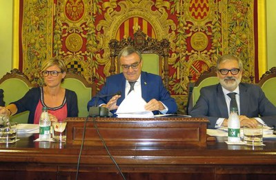 L'alcalde, Àngel Ros, ha presidit la sessió plenària de l'Ajuntament de Lleida..
