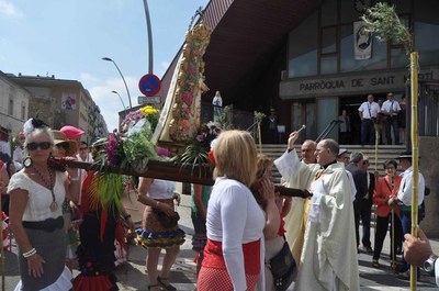 La romeria ha començat a l'església de Sant Martí.