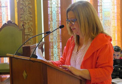 L'AV de Cappont, amb la seva presidenta Veni Ros, ha estat una de les entitats que ha participat en el Ple Extraordinari sobre sobre el model comerci….