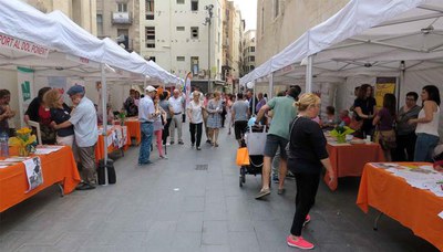 Els estands s'han instal·lat a la plaça de la Catedral.