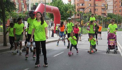 La patinada s'ha convertit en una festa familiar.