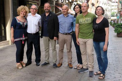 Els comerciants han explicat als regidors de la Paeria els problemes i inquietuds de la nova entitat.