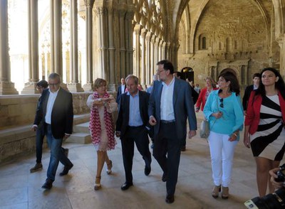 El director del Consorci del Turó, Joan Baigol, també ha acompanyat Rajoy en la seva visita a la Seu Vella.