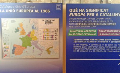 L'exposició "Ara fa 30 anys" s’ha pogut visitar al maig a La Suda, a través de l’oficina Europe Direct de la Regidoria de Promoció de la Ciutat.