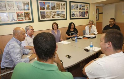 La trobada forma part de la ronda de reunions que Gómez està mantenint amb les associacions de veïns dels diferents barris de Lleida.