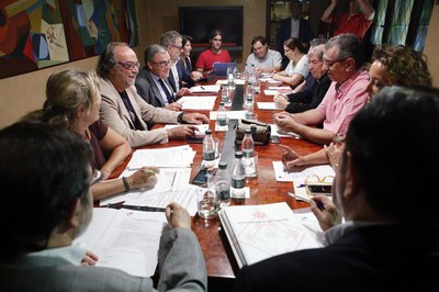 L'alcalde Ros ha presidit la reunió aquest migdia del Consorci per a la Gestió del Servei d’Acolliment a Persones Sense Llar.