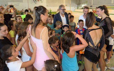 Estades d'Esportmania a la Bordeta, avui amb la patinadora Mònica Gimeno.