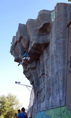 Les dones escaladores també han demostrat les seves habilitats.