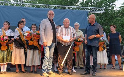 Homenatge al soci més antic de l'AV Balàfia, Benjamí Climent.