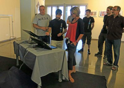 A la foto, Montse Mínguez i Andreu Ibáñez, amb Xavi Cobos i Ivan Josa (joves becats per Google) i Gerard Rovira i David Guiu, que l'any que ve es pre….