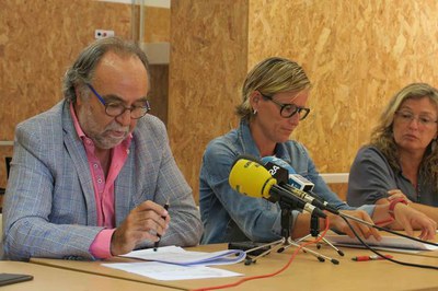 Roda de premsa sobre el desenvolupament de la campanya d'acollida i d'atenció a persones temporeres a la ciutat d'aquest estiu.