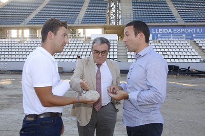 El paer en cap ha comprovat sobre el terreny l'estat de les obres..