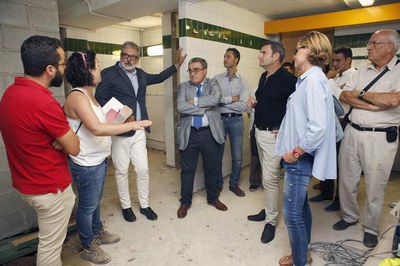 Els vestidors són objecte d'una profunda reforma..