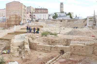 Ros ha explicat que es preveu que les obres per recuperar l’antic Call Jueu de Lleida finalitzaran a finals d’any.