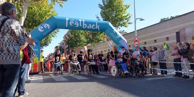 Els integrants d'Egoismo Positivo han estat en la primera fila de la cursa.