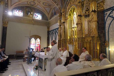 Mn. Gerard Soler ha agraït la col·laboració de tots, que ha fet possible la restauració del retaule.
