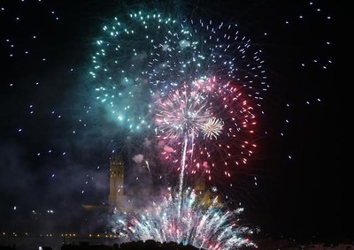 Pirotècnia Estalella ha estat a cura de l'espectacle de focs artificials.