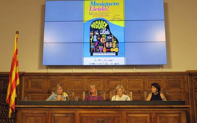 Presentació de l'XIè Musiquem Lleida! que té lloc aquest cap de setmana en diferents escenaris de la ciutat.