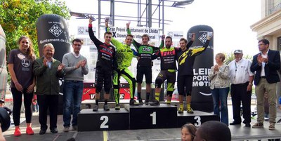 Pòdium dels guanyadors.