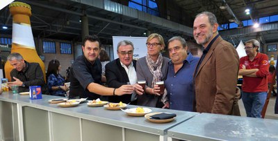 L'alcalde Ros ha assistit a la cloenda de Cervisia Lleida.