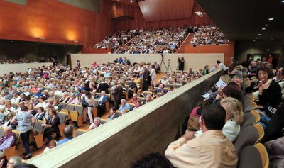 L'Auditori s'ha omplert avui amb aquest concert coral.