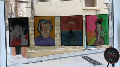 "Cinema i art", exposició d'obres d’alumnes de 2n de Batxillerat Artístic del col·legi Episcopal, a La Palma - Centre de Recursos Juvenils.