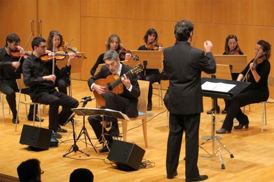 Carles Trepat, un dels intèrprets que ha acompanyat avui la Julià Carbonell.