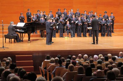 Concert commemoratiu de l'Escolania de Montserrat pel 135 aniversari de la proclamació de la Mare de Déu de Montserrat com a patrona de Catalunya.