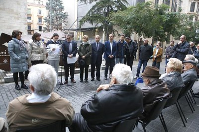 Acte institucional d'homenatge a les víctimes i els supervivents del bombardeig del Liceu Escolar, l'any 1937.