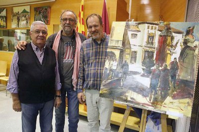 L'exposició de pintures de Borlansa, primer acte de les jornades culturals.