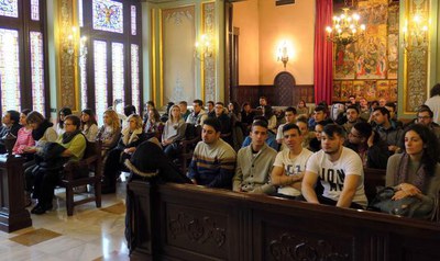 Alumnes de l'Imo han seguit el Ple del mes de novembre..