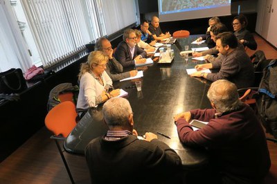 En el transcurs de la reunió s'ha parlat de les diferents actuacions i projectes previstos al Centre Històric.