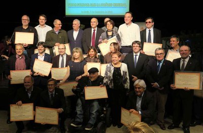 Aremi ha volgut lliurar un diploma de reconeixement a les empreses i persones que han col·laborat al llarg de quatre dècades.