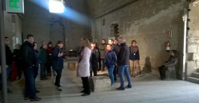 La visita d'avui inaugura la temporada d'hivern de visites al Castell de Gardeny.