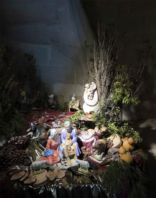 El pessebre s'ha renovat totalment i és obra de l'artista Josep Antoni Ferrer.