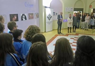 Inauguració del cicle “L’Art a l’escola” al centre educatiu Lestonnac de Lleida.
