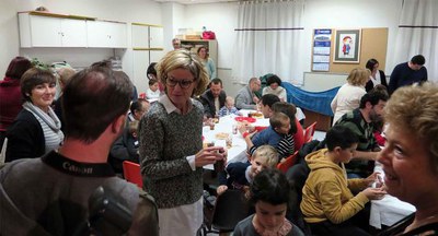 Una xocolatada per agafar forces abans de fer cagar el Tió.