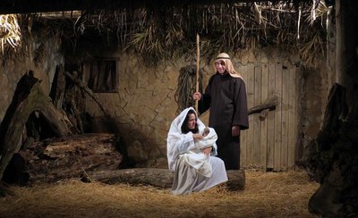 El naixement, darrer dels quadres del pessebre.