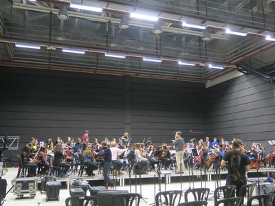 El plató 1 del Magical Media acull els assajos i el concert del vespre..